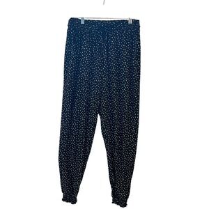 Tommy Bahama IslandActive‎ Women's Black White Polka Dot Pull-On Pants Size M